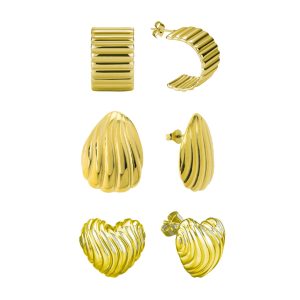 Wear-All-Day: 3 Piece Waterproof Earring Bundle